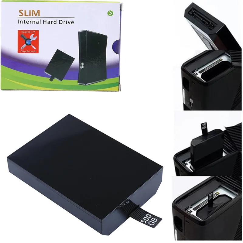 Per Xbox 360 Dimagriscono/Xbox 360E Console 500Gb/ 320Gb/ 250Gb/ 120Gb/ 60Gb Disco Rigido Interno Hdd Per Microsoft Xbox Sottile 360