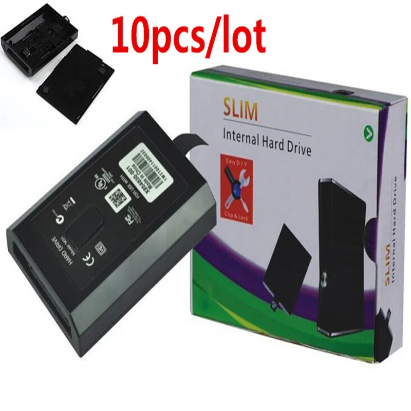 10 Pz/Lotto 250 Gb/320 Gb Internal Hard Disk Drive Hdd Case Cover Box Shell Protector Per Xbox360 Slim Xbox 360 Slim Di Ricambio