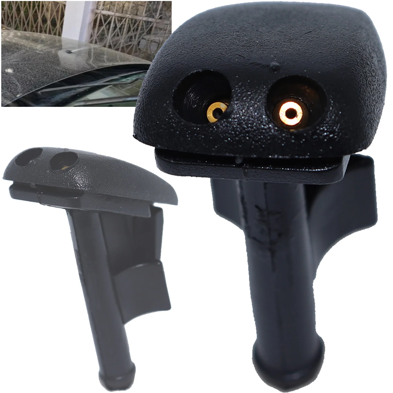 2X Ugello Di Spruzzo Del Getto Della Rondella Del Tergicristallo Anteriore Per Bmw Z3 Coupé 1998 - 2003 E36 Touring 316G 325Td 318Ti 323Ti 318Is