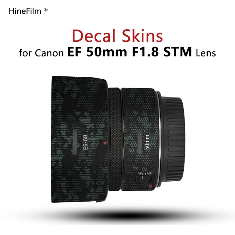 50 1.8 Lens Sticker Per Canon Ef50 F1.8 Lens Decal Skin Per Canon Ef 50Mm F/1.8 Stm Lens Protector Coat Wrap Cover Case