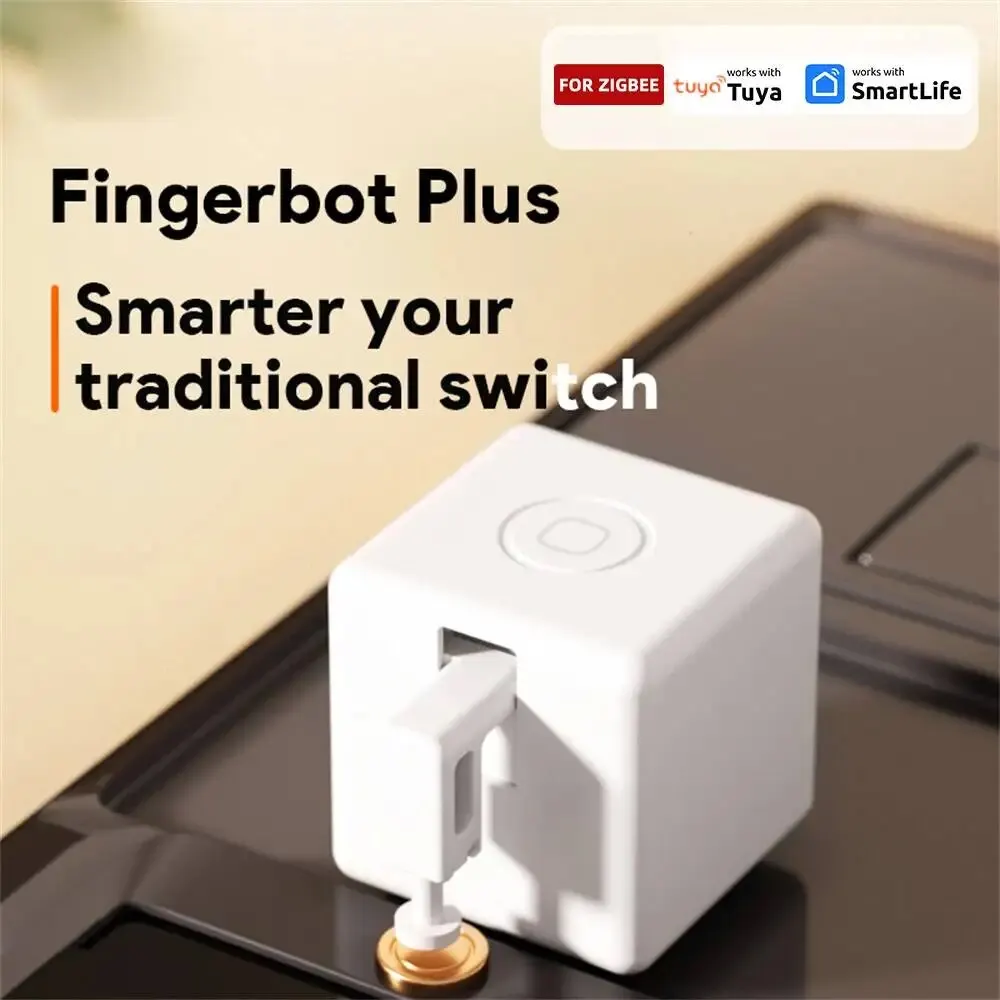 Tuya Zigbee Fingerbot Plus Smart Fingerbot Switch Button Pusher Smart Life Timer Controllo Vocale Funziona Con Alexa Google Assistant