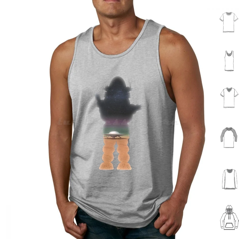 Roby Silhouette Canotte Gilet Senza Maniche Robotic Roboted Barbonded Planet Classic Sci Fi Sci Fi Fantascienza Space Roby