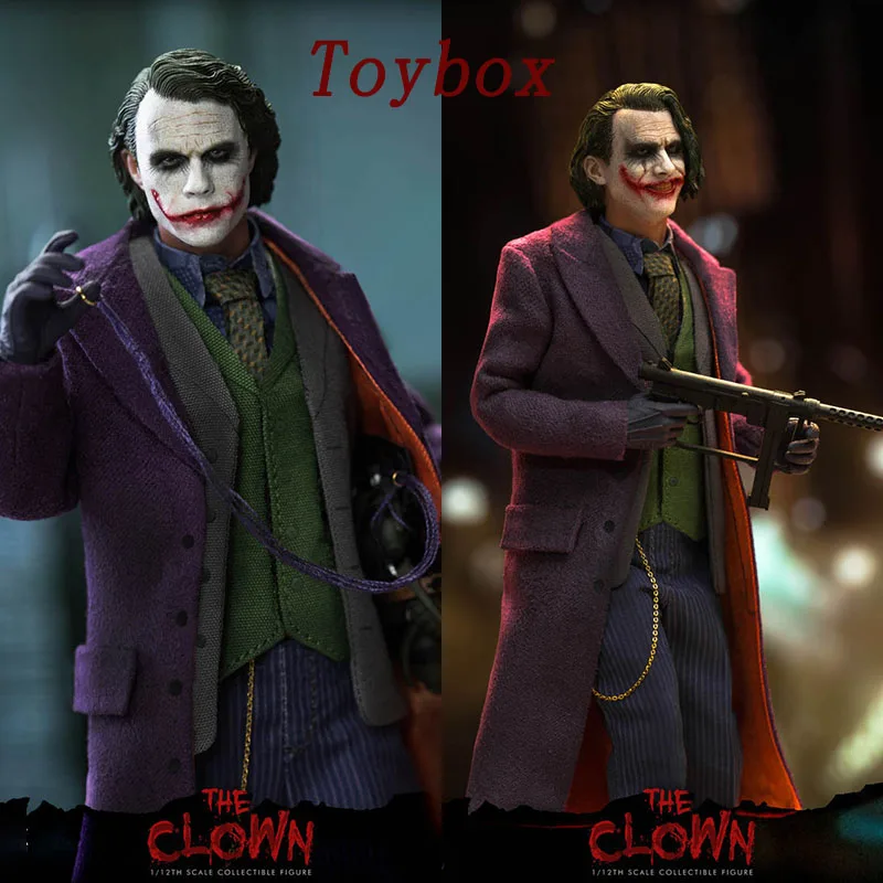 Serie Dc Filix Toys Fx004 1/12 Joker Man Soldier Model Toys The Dark Knight Movie Heath Ledger Figure Mini 6 "Set Completo Bambola