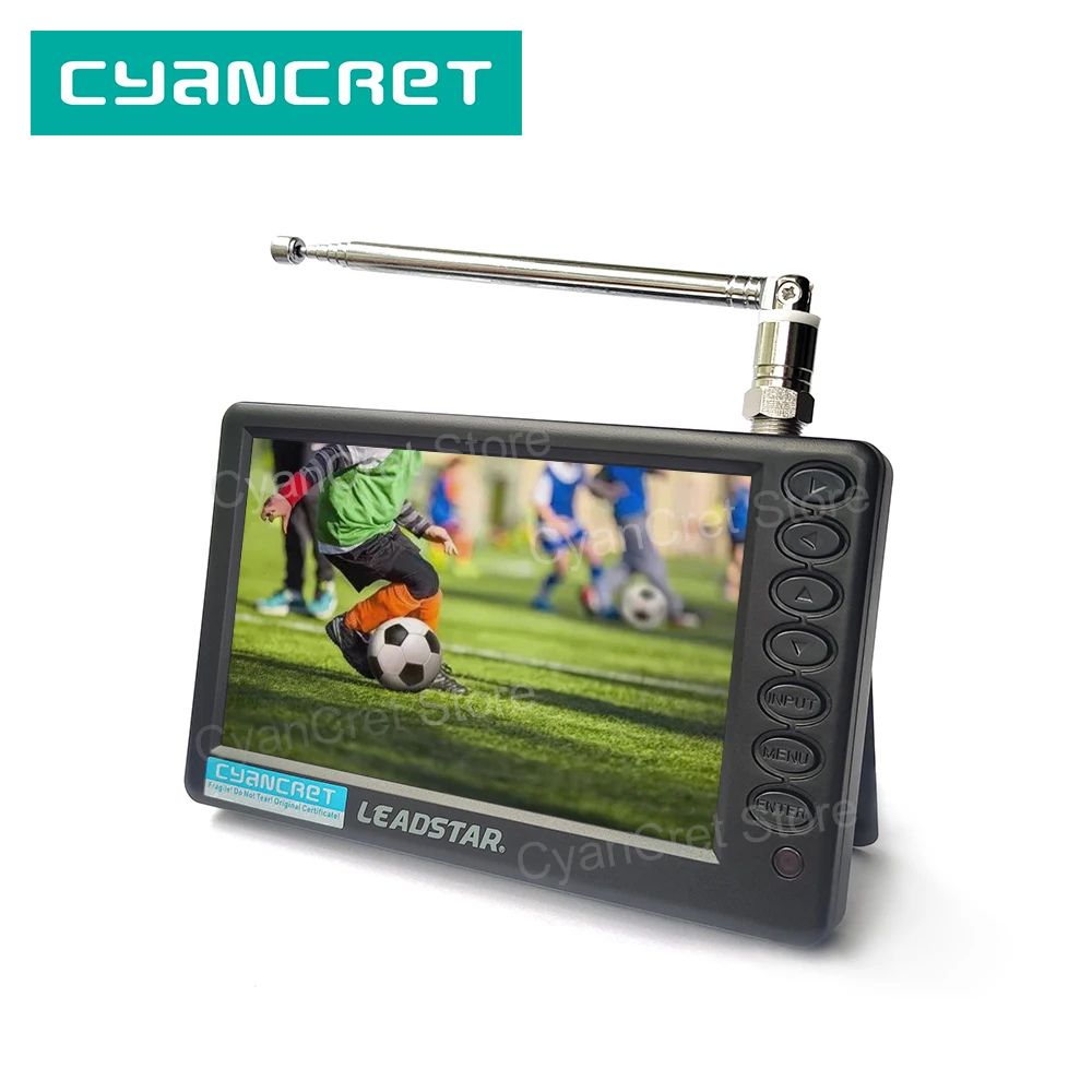Leadstar Pocket Tv D5 5 Pollici Dvb-T2 Atsc Isdb-T Tdt Mini Tv Digitale E Analogica Per Auto Di Piccole Dimensioni Supporto Tv Portatile Usb Tf Ac3
