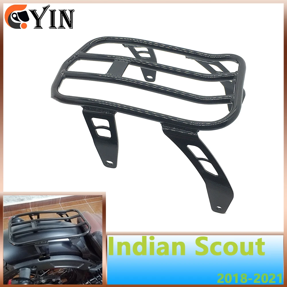 Per Indian Scout Bobber Sixty Twenty 2018-2023 18-23 Accessori Moto Portapacchi Supporto In Acciaio Sedile Posteriore Parafango Ripiano