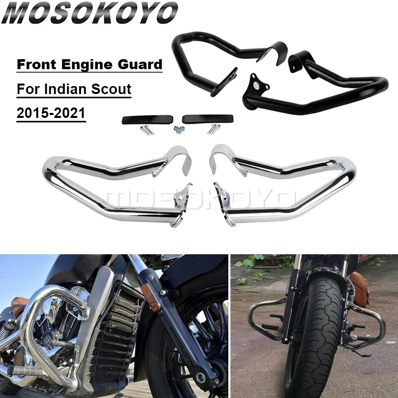 Moto Engine Guard Highway Crash Bar Per Indian Scout 2015-21 Scout Bobber Sixty Twenty Abs 100Th Anniversary Bumper Frame