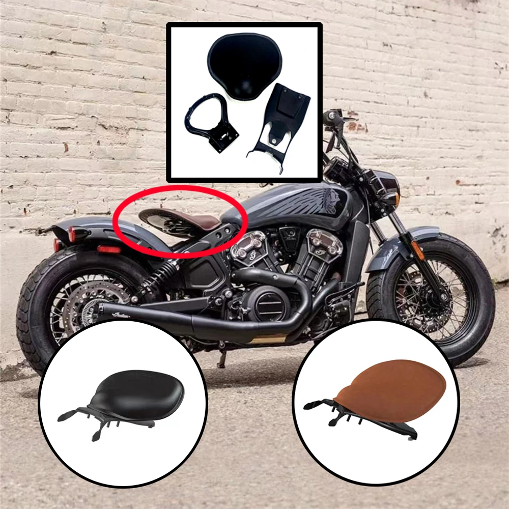 Coprisedile Per Passeggero Singolo Retrò Per Moto Cowl Pad Per Indian Scout E Indian Scout Bobber