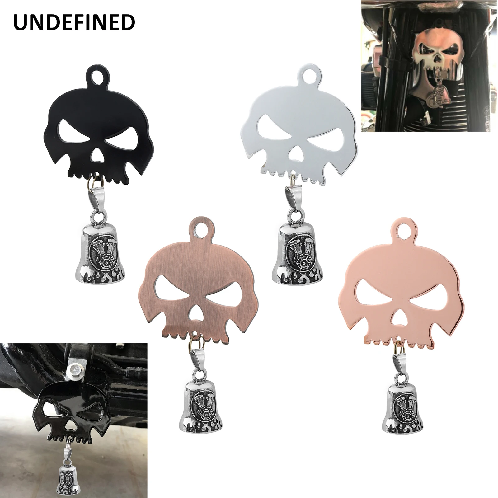 Moto Skull Eagle Bell Holder Bell Hanger Mount Old School Per Harley Dyna Fat Boy Sportster 883 1200 Xl Bobber Universal