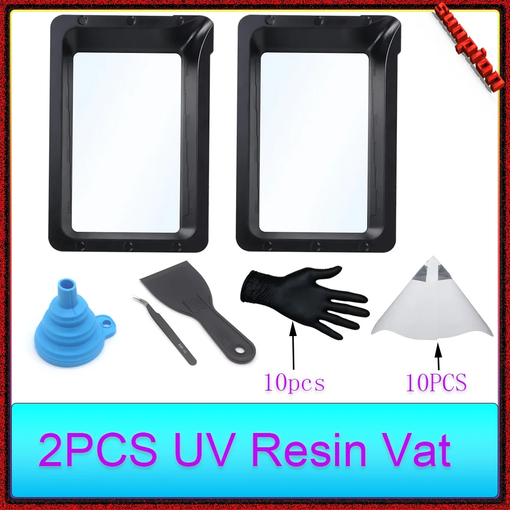 2 Pezzi Di Resina Uv Vat Per Anycubic Photon Ultra, Photon D2 Photon Mono Se Photon Mono 4K 3D Anycubic Printer