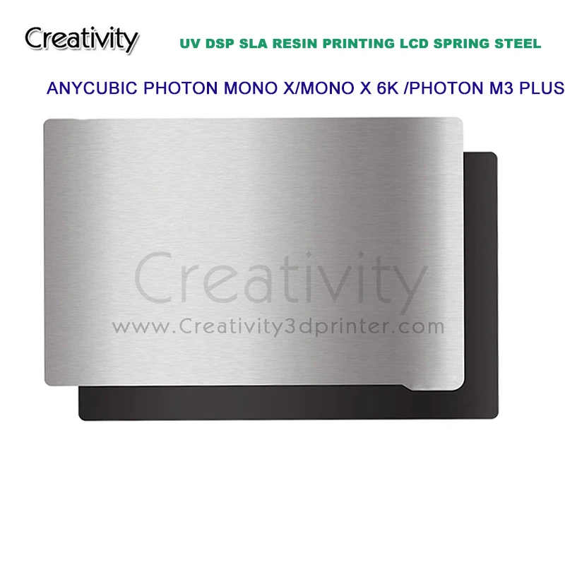 Acciaio Per Molle Per Anycubic Photon Mono X/Monox 6K/Photon M3 Plus Piastra Di Costruzione Flessibile Base Magnetica Letto Sla/Dlp Resina Lcd Priting