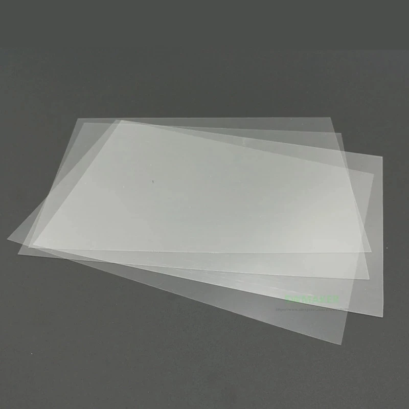 4 Pezzi Wanhao Duplicator D7 Fep Film 140X200Mm 0.1Mm Per Elegoo Mars , Anycubic Photon / S / Mono Se Dlp Lcd Sla Resin 3D Printer