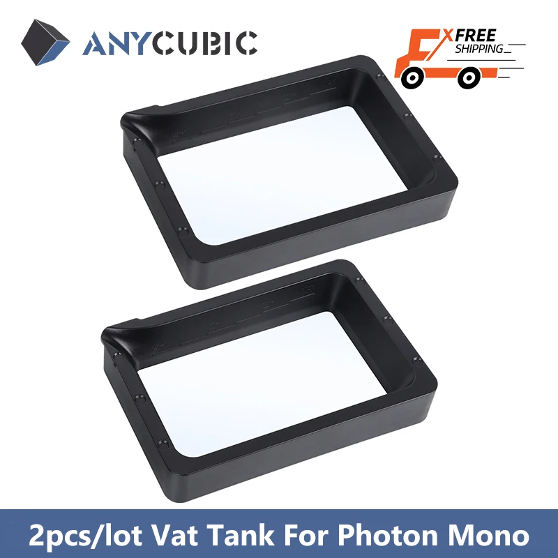 Anycubic 3D Printer Parts 2Pcs Serbatoio In Resina Uv Per Photon Mono Se/Photon Mono/Photon/Photon S/Photon Mono/Photon D2