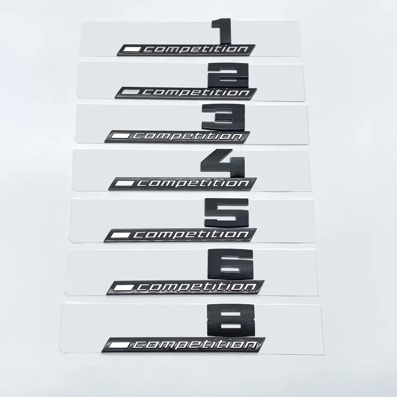 Giossy Black 3D Abs Competition Abs Emblem Thunder Edition Per Bmw M1 M2 M3 M4 M5 M6 M8 Car Trunk Badge Sticker