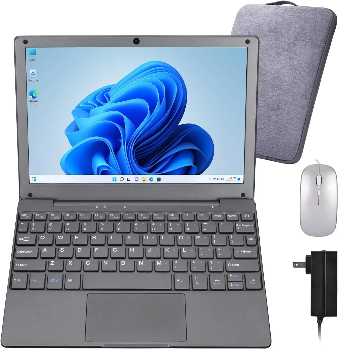 Computer Portatile Windows 11 Computer Portatile Da 10.1 Pollici Intel Celeron N4020 Learning Laptop Netbook Per Bambini Uomo Donna (8Gb/128Gb)