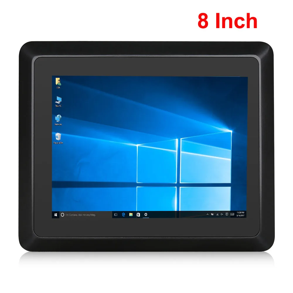 Tablet Industriale Windows 10 Panel Pc Incorporato Tutto In Un Mini Computer Intel I5 4200 8 "Touch Capacitivo 8Gb Ram Mount Fanless