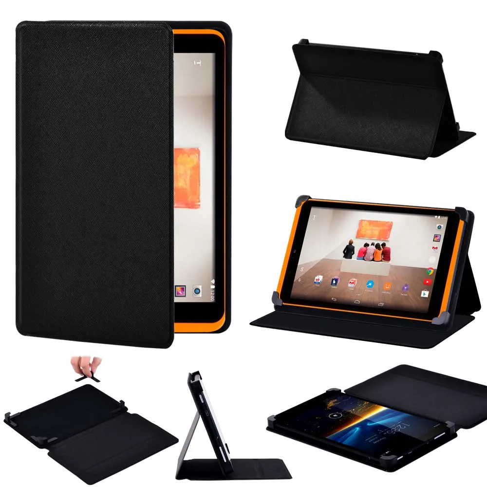 Caso Tablet Per Tesco Hudl 7 Pollici/Finestre Collegare 10 9.6 Pollici Anti-Polvere Di Cuoio Della Calotta Di Protezione + Libera Dello Stilo