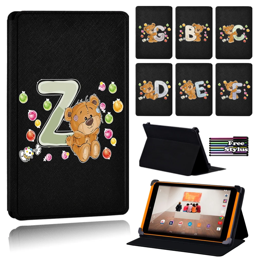 Per Tesco Hudl 7 Pollici/Windows Connect Custodia Per Tablet Da 10 Pollici Custodia In Pelle Pu + Stilo Gratuito