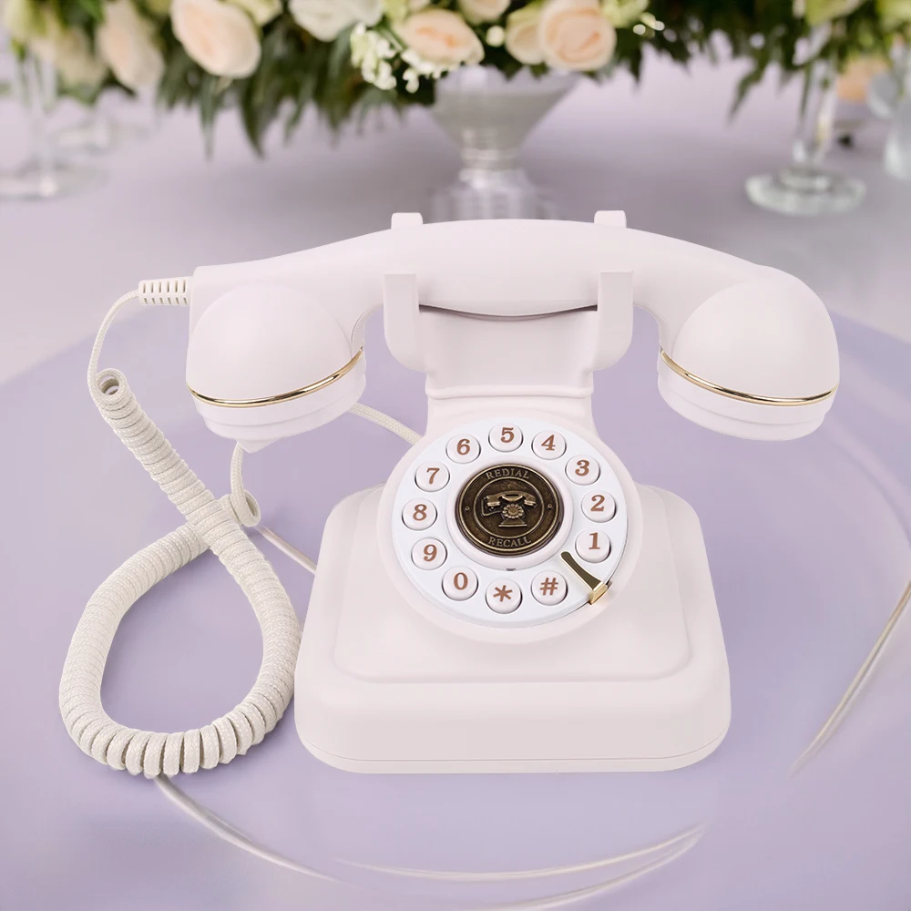 Audio Guest Book Phone Retro Rotary Style Audio Antico Libro Degli Ospiti Messaggio Del Telefono Registratore Vocale Telefono Vintage Per La Festa Di 