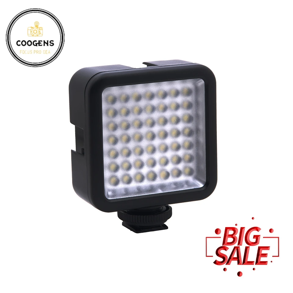 W49 Mini Led Video Light Panel Light Dimmerabile Camcorder Video Lighting 6000K Per Gopro Microfono Videocamera Canon Nikon Sony