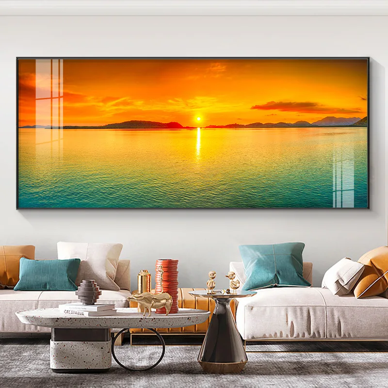 Natural Sunrise Landscape Hd Pictures Canvas Painting Flower Field Mountain Poster E Stampe Home Art Wall Decoration Cuadros