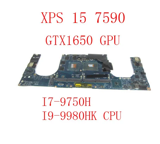 Cn-04Kr2M Cn-018W12 Edp51/Edb51 La-H331P Per Dell Xps 15 7590 Scheda Madre Del Computer Portatile Con I7-9750H I9-9980Hk Cpu Gtx1650/4Gb Gpu