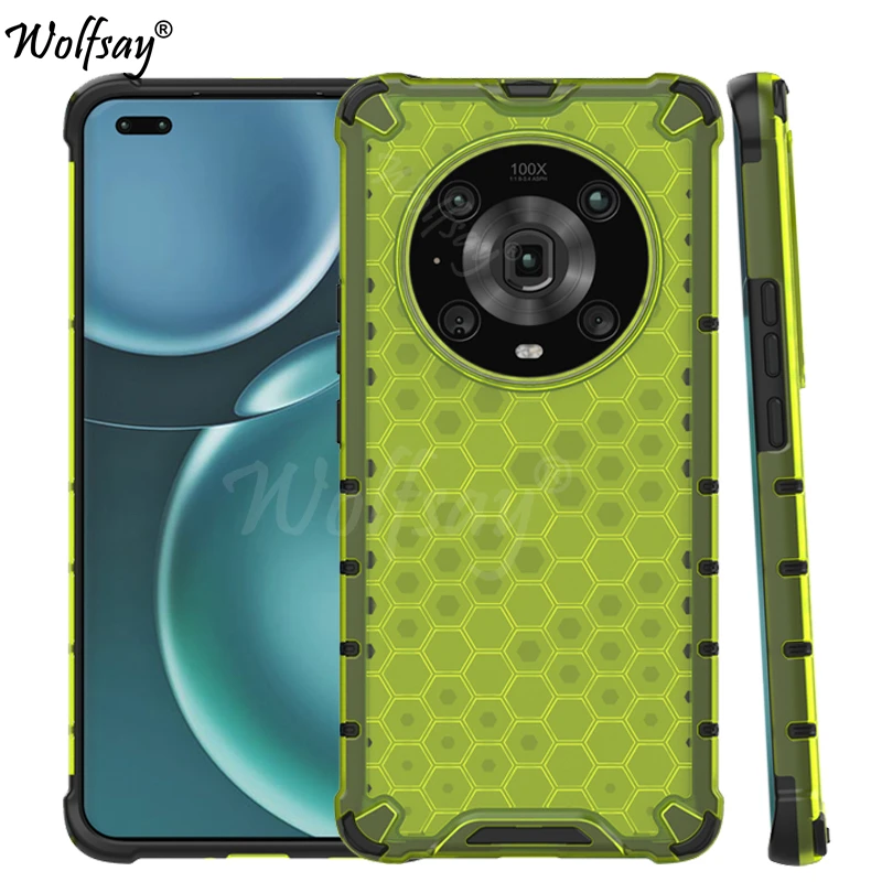 Custodia Trasparente Antiurto Per Honor Magic 4 Pro Custodia Per Armatura A Nido D'Ape Per Honor Magic 4 Pro Custodia Per Honor Magic 4 Pro 4Lite 5G
