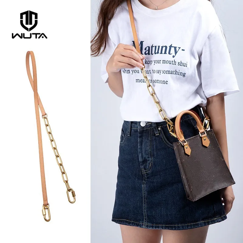 Wuta 110Cm Tracolla Per Borsa Per Borse Lv Petit Sac Plat 100% Catena Per Borsa In Vera Pelle Catene Per Borse Fai Da Te Tracolla Di Ricambio