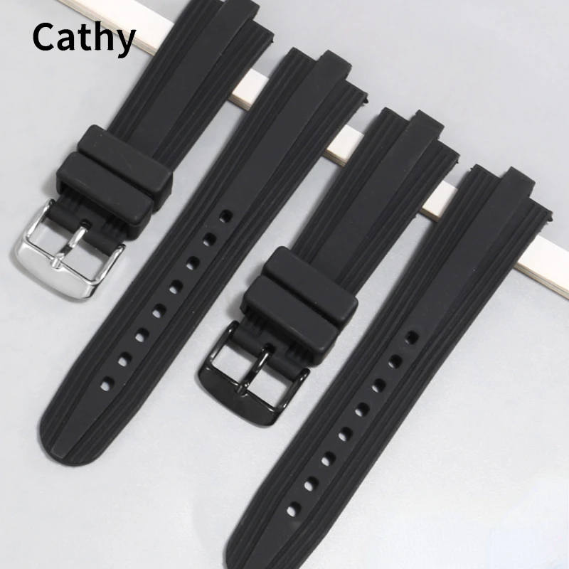 Cinturino Per Orologio In Silicone Per Bulgari Diagono Uomo Donna Bocca Rialzata Cinturino In Gomma Nera Resistente Al Sudore Impermeabile Cinturino 2