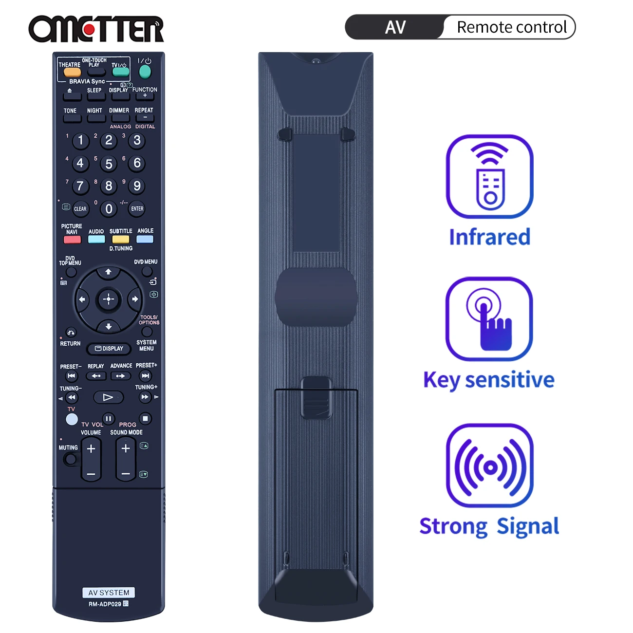 Nuovo Telecomando Rm-Adp029 Rmadp029 Per Sistema Home Theater Sony Dvd Dav-F200 Dav-I550 Hcd-F200 Dav-Is50 Davf200 Davi550
