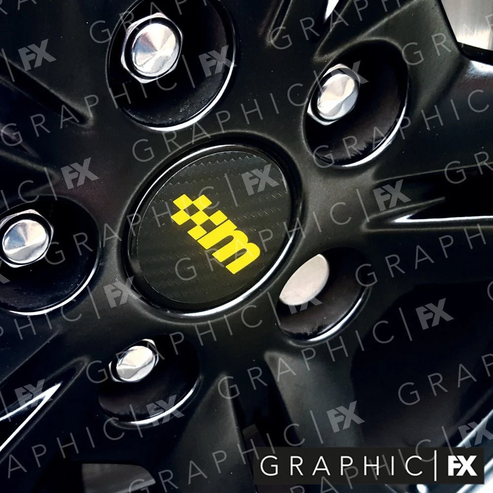 Per X8 Mountune Wheel Center Cap Rs Logo Decalcomanie In Vinile-Adesivi