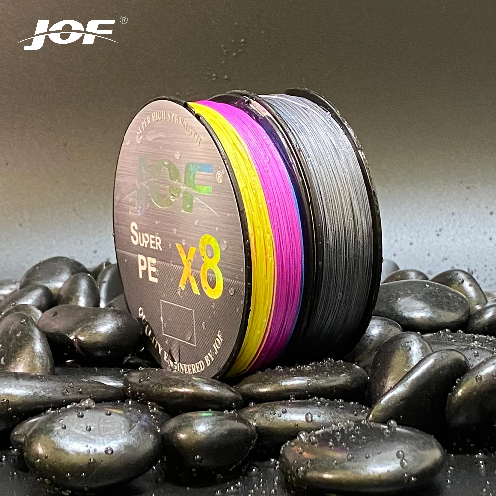 Jof 150-500M Pe Intrecciato Lenza Multicolor Casting 8 Fili Pe Line Linea Intrecciata Super Forte Multifilamento Fish Line