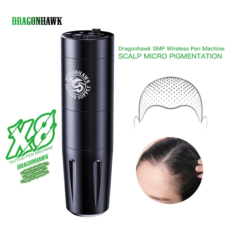Dragonhawk X8 Macchina Per Tatuaggi Wireless Frequenza Variabile Macchina Per Trucco Permanente Smp Machine Forniture Per Tatuaggi