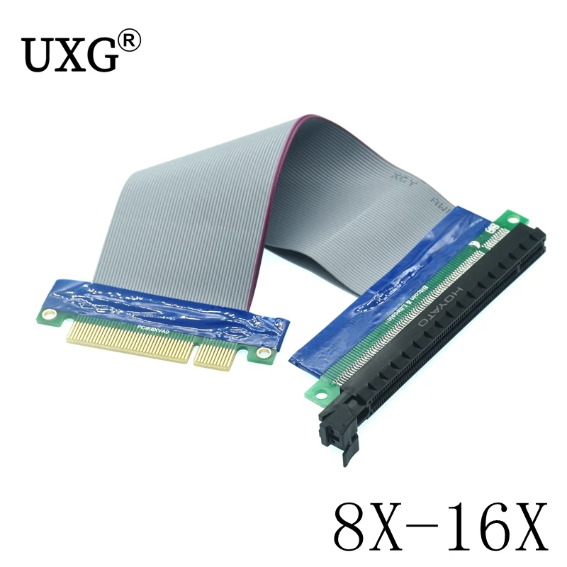 Pci Express Pcie Riser Card Extender Pci E 8X A 16X Slot Pci-E Riser Adapter Extension Cable Pcie X8 Placcato In Oro Per Btc Mining