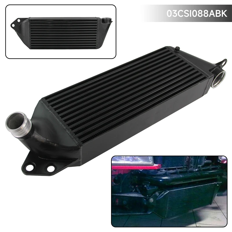 Intercooler Da Competizione In Alluminio Per Audi 80 S2/Rs2 Evo1 Gen.2 Nero