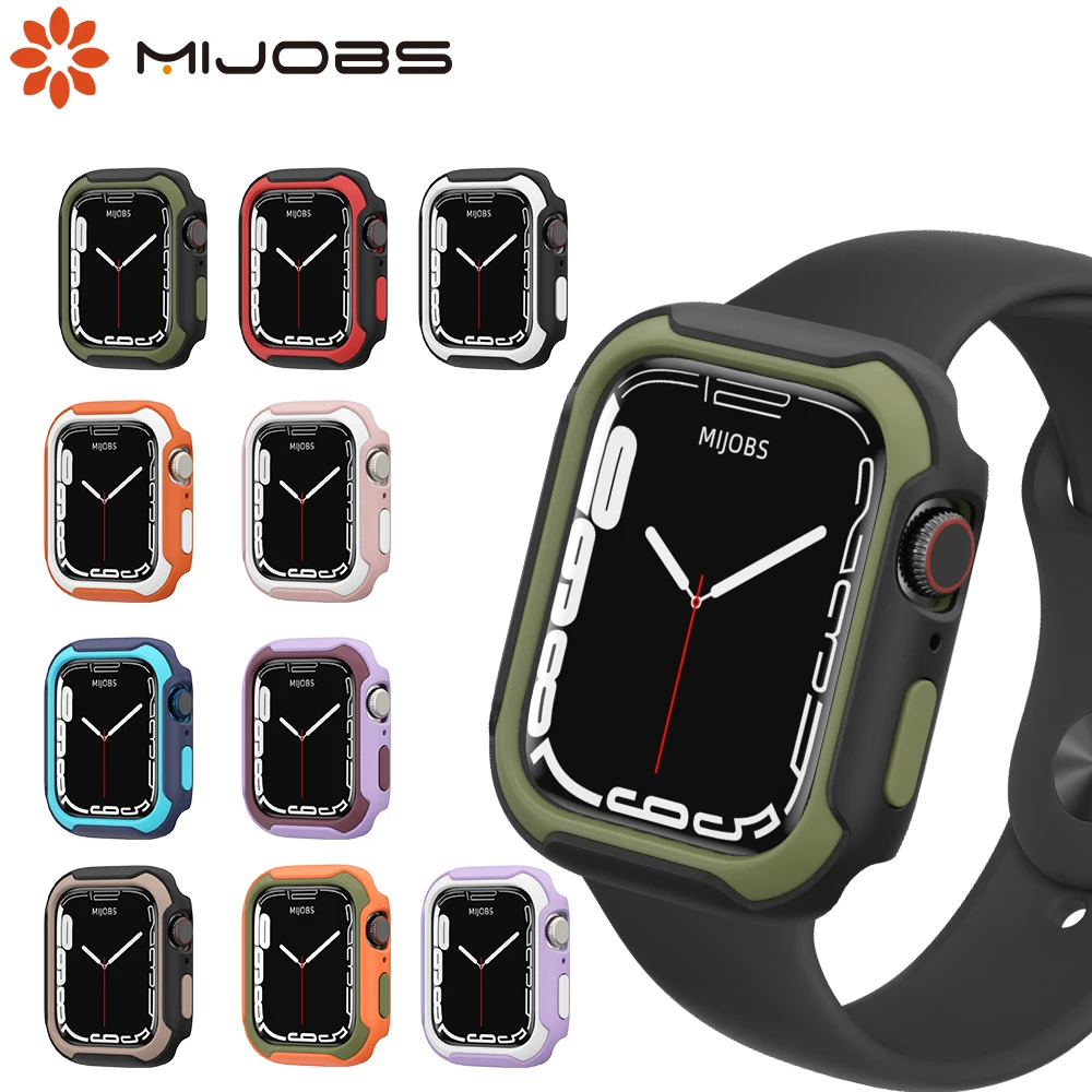 Per Apple Watch Series 8 7 6 5 4 Se Custodia Compatibile 40Mm 41Mm 44Mm 45Mm Protezione Dello Schermo Paraurti Per I Watch Smart Bracelet