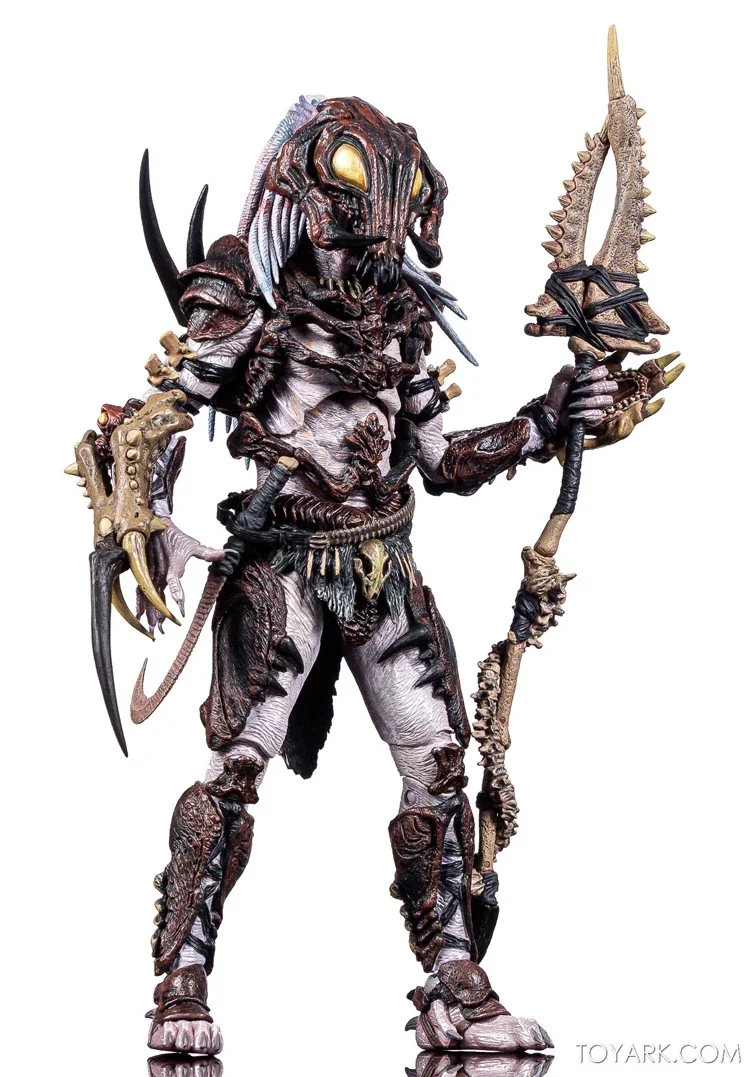 Genuino Neca Alpha Predator Vs Alien A1 Mente Trasparente 7 "Action Figure Mobile Collezione A Mano Regalo Giocattolo Di Natale