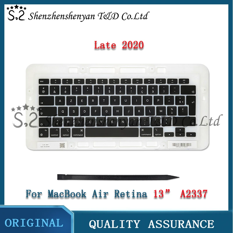 Laptop A2337 Key Keycaps Keys Us Uk Inglese Francese Tedesco Spagnolo Per Apple Macbook Air Retina 13 "M1 Emc 3598 Fine 2020