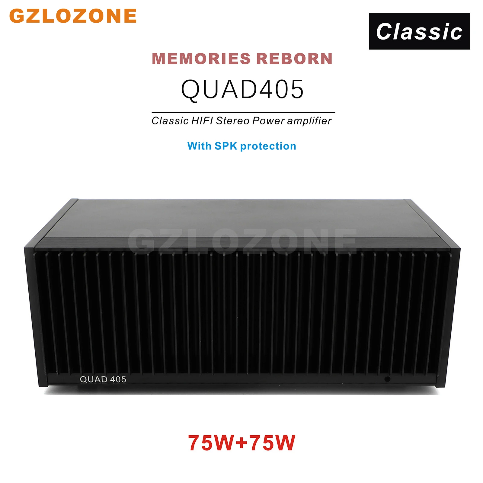 Classic Hifi Stereo Quad405 Amplificatore Di Potenza Mj15024 Base Su Quad 405 75W + 75W Con Protezione Spk