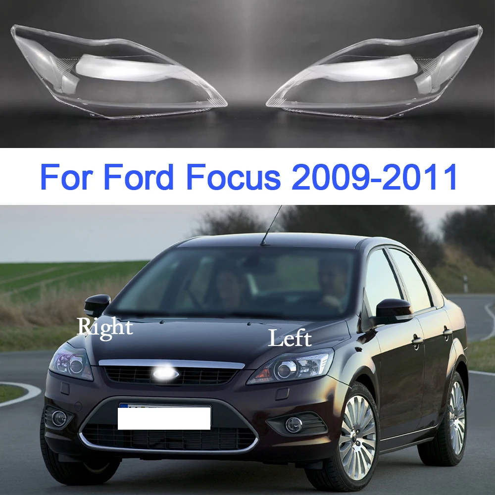 Vetro Faro Auto Per Ford Focus 2009 2010 2011 Faros Delanteros Maschera Paralume Trasparente Copertura In Plastica Sostituire Originale