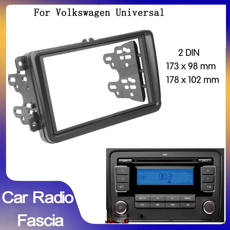 Car Dvd Radio Fascia Frame Kit Per Volkswagen Vw Touran Caddy Seat Skoda Fabia Car Dashboard Frame Radio Fascia Mp5 Adapter