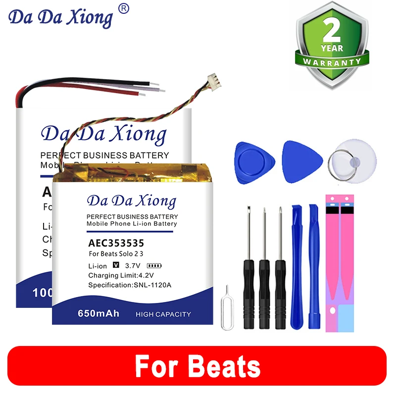 Nuovo Aec552535 Beatsx Ahb481221 Aec643333 Aec353535 Batteria Per Beats Beates Studio Solo Wireless Powerbeat Pill 1 2 2.0 3 X Pro