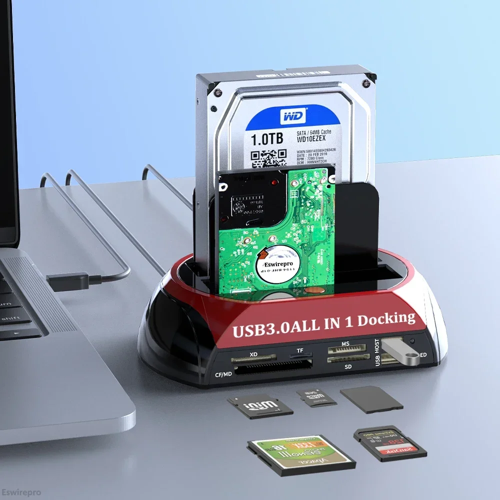 Usb A 2.5 3.5 Pollici Sata Ide Ata Hdd Ssd Docking Station Hard Disk Enclosure Dual Slot Custodia Esterna Hd Hard Disk Box Externo