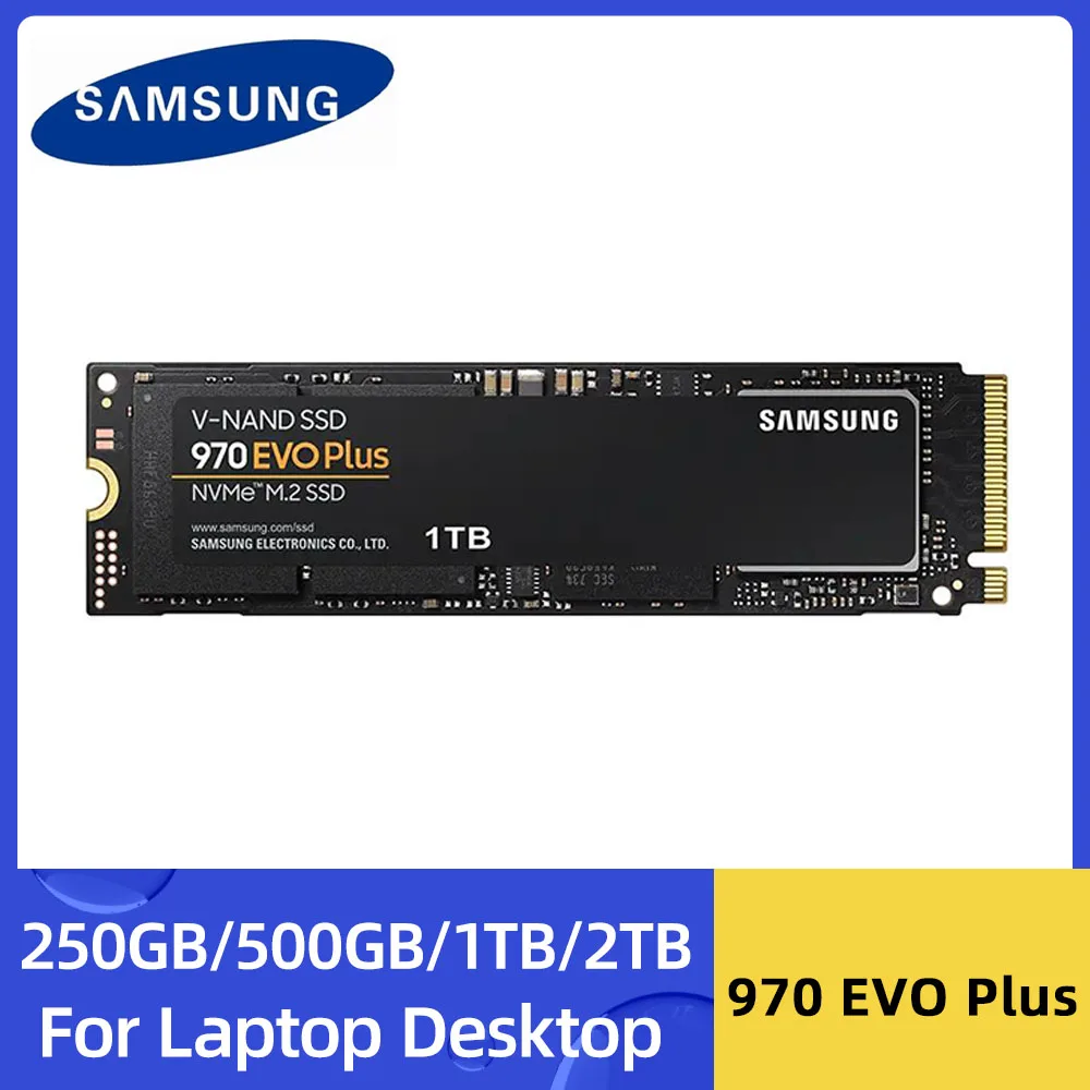 Samsung 970 Evo Plus Ssd 2Tb 1Tb 500Gb 250Gb Mlc Nvme Hard Disk Hdd Hard Disk M.2 2280 Unità A Stato Solido Interna Per Pc Portatile