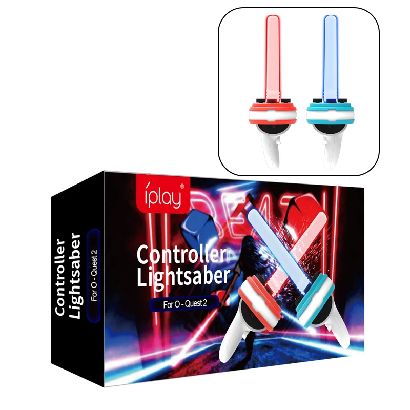 Lightsaber Motion Control Gaming Accessory For Oculus Quest 2 Vr Controller Lightsaber Rhythm Controller Light Stick For Quest 2