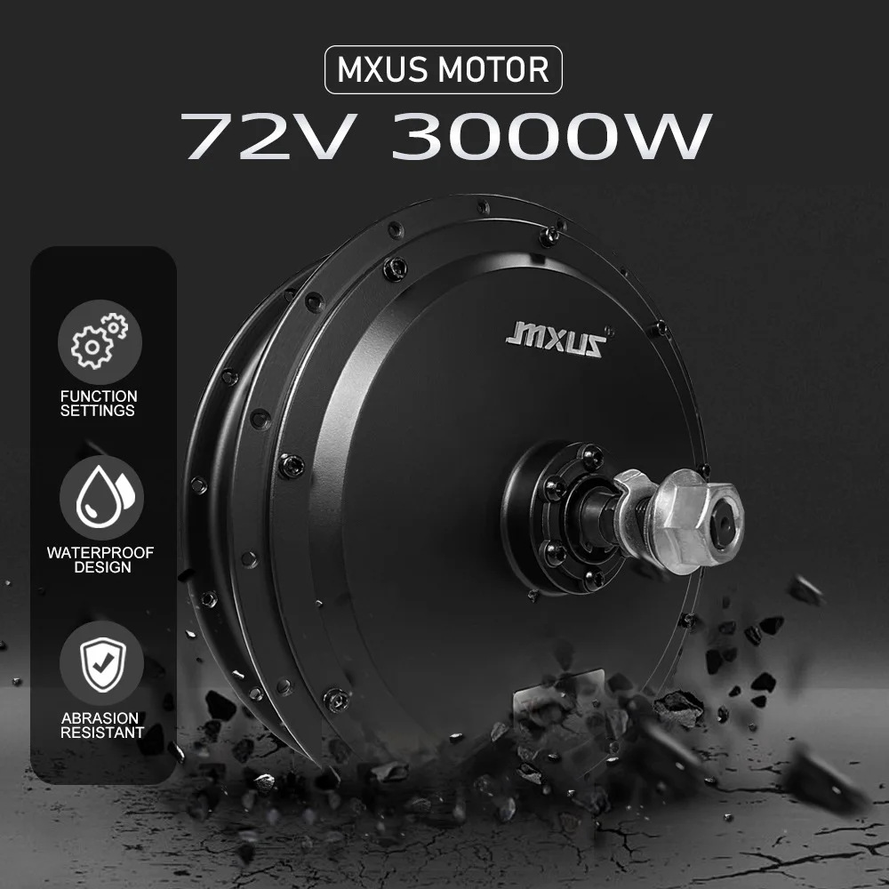 Mxus 72V 3000W Motore 32-50 Km/H Mountain Bike Batteria Al Litio E-Bike Modificato Spin Volano Open Gear 142Mm 3T Impermeabile