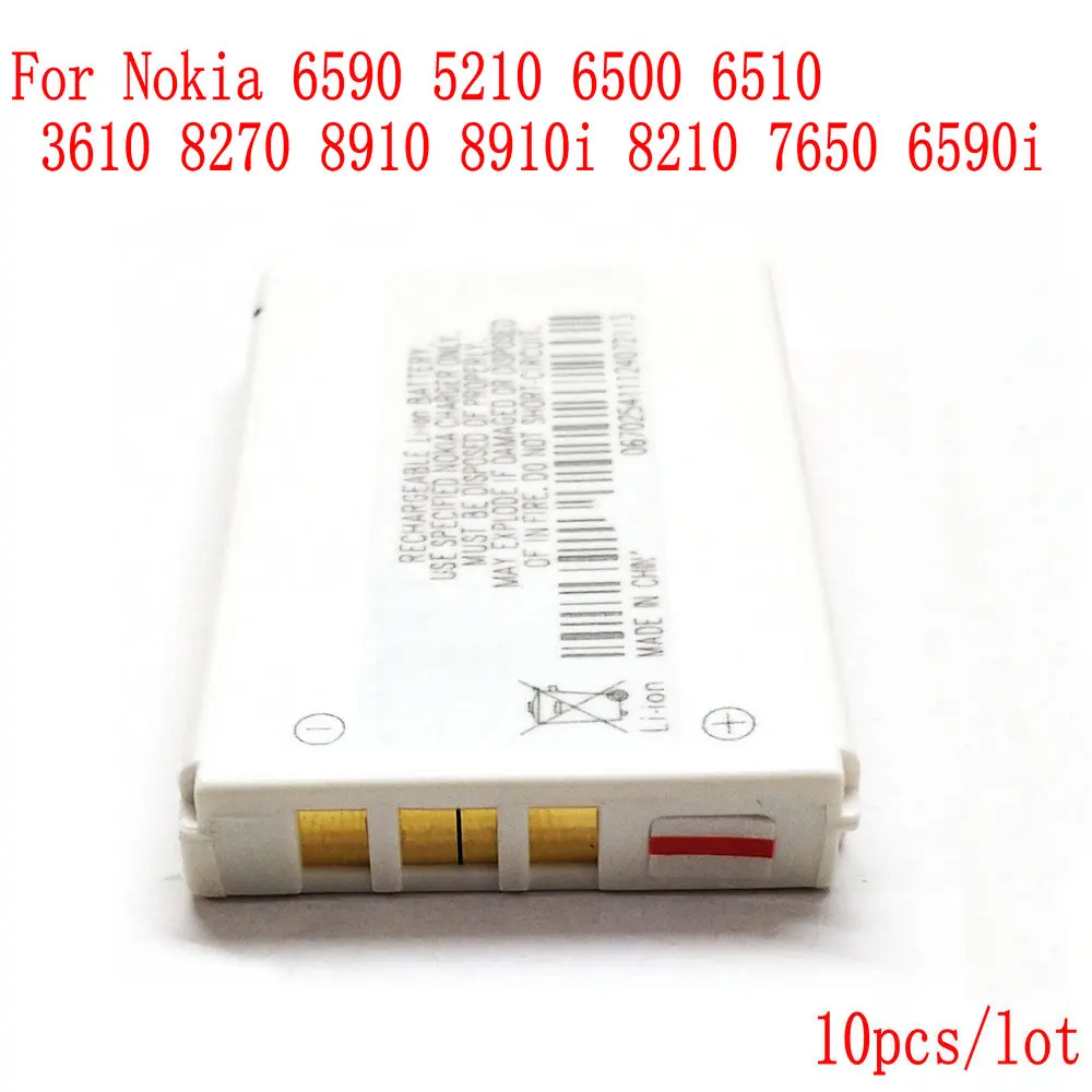 10 Pz/Lotto Di Alta Qualità Blb-2 Blb 2 Batteria Per Nokia 6590 5210 6500 6510 3610 8270 8910 8910I 8210 7650 6590I