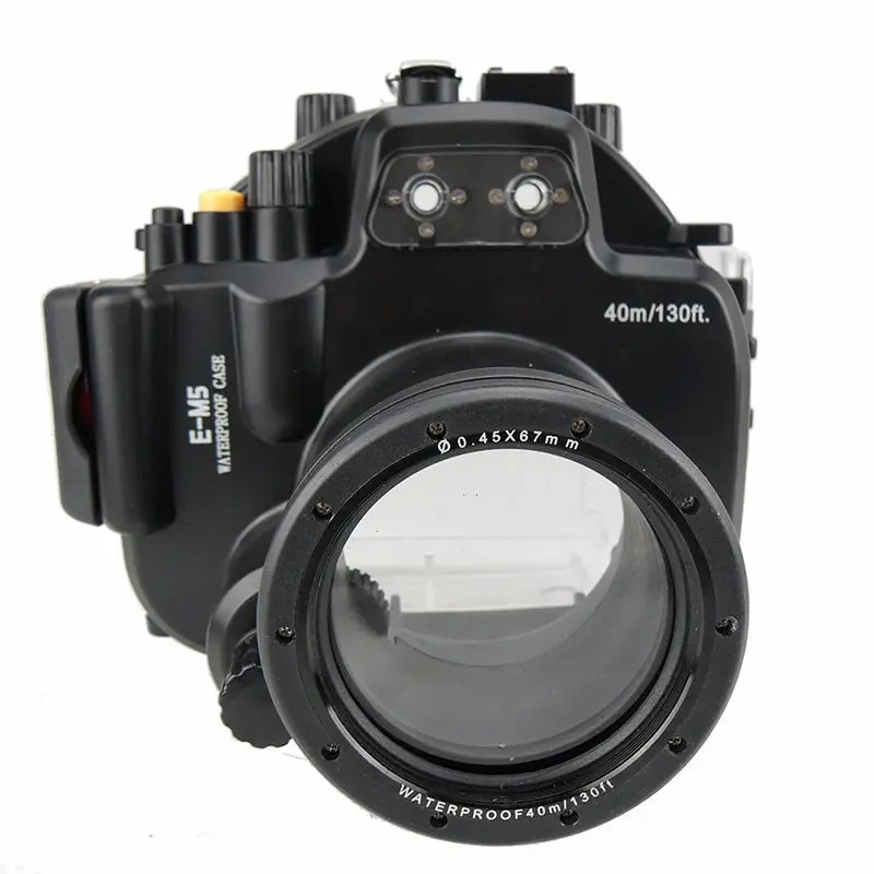 Meikon 40 M Impermeabile Custodia Subacquea Diving Custodia Per Olympus E-M5 Em5 (12-50Mm) (12-40Mm)