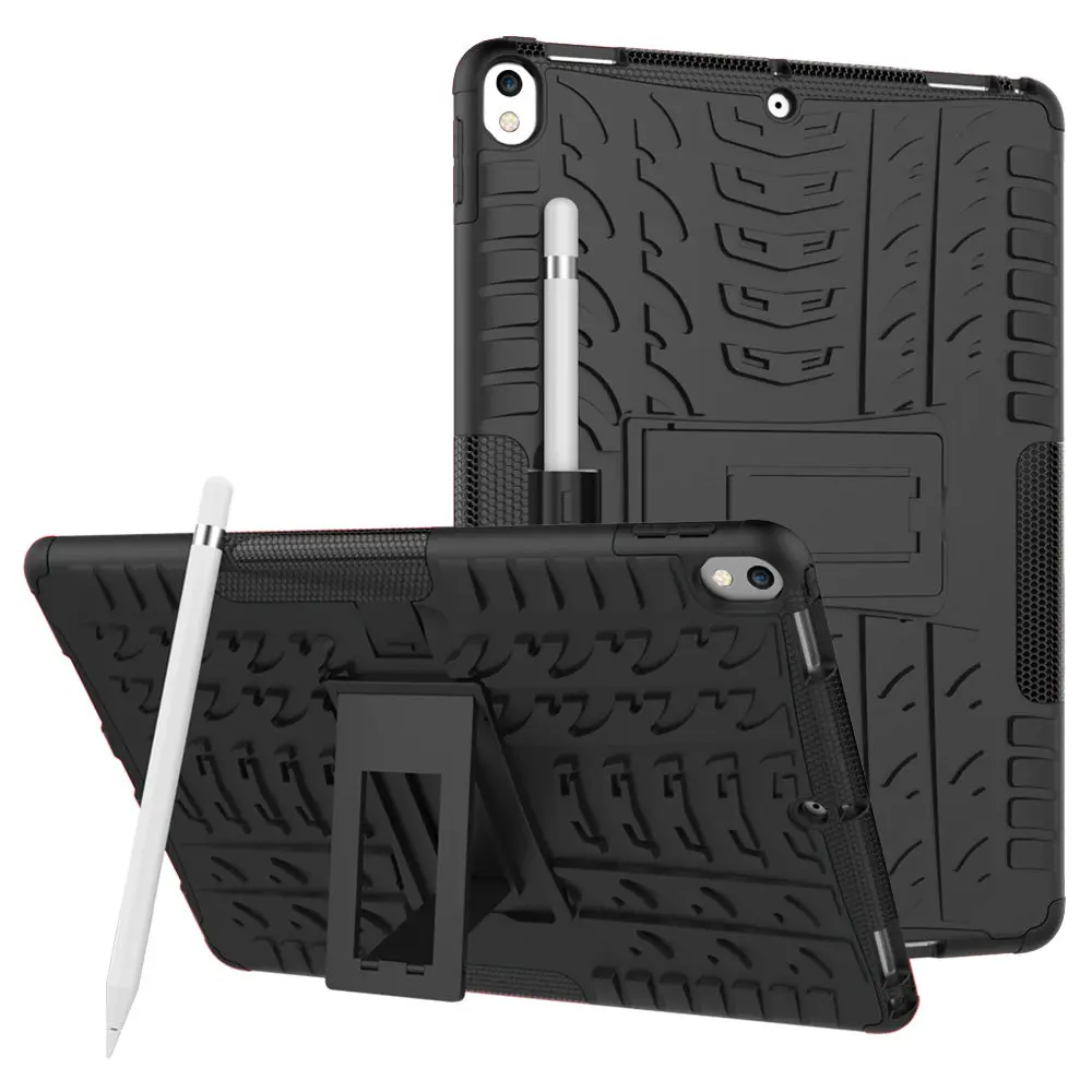 Heavy Duty 2 In 1 Hybrid Rugged Resistente Custodia Per Il Nuovo Ipad Pro 10.5 "2017 A1701 A1709 Custodie Copertura Antiurto In Gomma Fonda + Penna