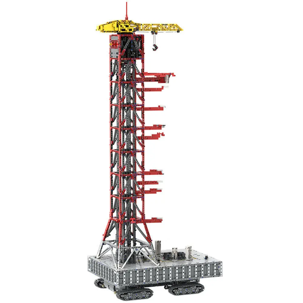 Launch Tower Mk I Con Cingolato Motorizzato Per Saturn V 21309 92176 Moc Build