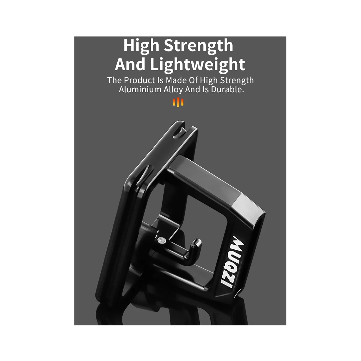 Muqzi Per Brompton Front Carrier Bag Carrier Block 3 Fori Supporto Anteriore Staffa Adattatore Per Brompton Dahon Bici Pieghevole, Nero